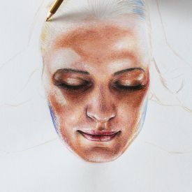 I&#39;ve &middot; Pool Beauty Natascha WIP 5/20: Now beginning to draw her hair. - natascha-klein-pool-beauty-05