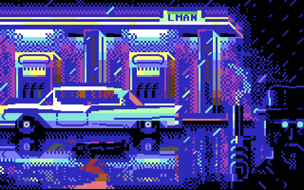 LMan - Gas Station Murder PETSCII