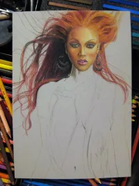 Tyra Banks WIP #6: Completed hair