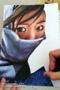 Akina WIP 4/5: Working on the sleeve's detail