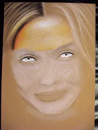 Cameron Diaz WIP 2/6: Begun with the hair. You can nicely see that the brow shading is still pretty rough compared to the finished drawing. Cameron Diaz WIP 2/6: Begun with the hair. You can nicely see that the brow shading is still pretty rough compared to the finished drawing.