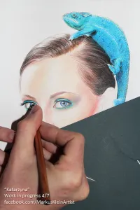 "Katarzyna" WIP 4/7: Working on the eyes