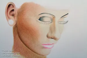 Myriam von M WIP 2/8: Refined facial shading. Preparing the arch of her lashes...