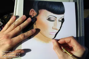 Myriam von M WIP 4/8: Started work on her hair.