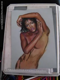 Naomi WIP #7: adding shadows to her body