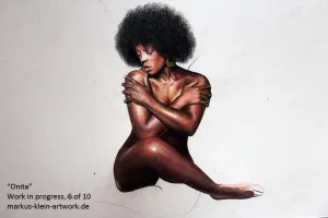 Onita WIP 6/10: Nearly done with the right leg!