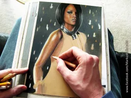 Rihanna WIP Step 8 / 9: Working on the shoulder