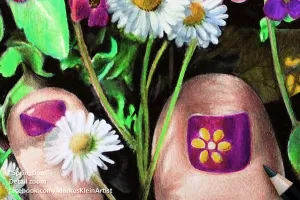 Springtime Feet: Detail zoom