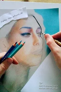 Elif WIP 3/5: refining the facial shading, working on details