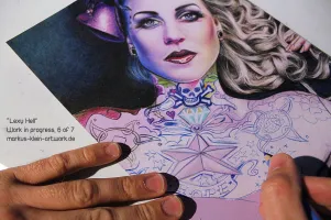 Lexy Hell WIP 6/7: more tattoo work