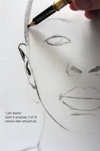 Lish Jecinta WIP 2/10: Erased all traces of the block-in, now refining the edges.