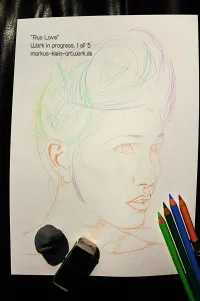 Ryo Wip 01: Basic outline sketch