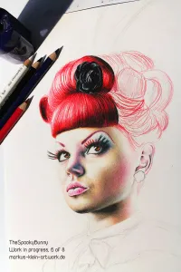 TheSpookyBunny WIP 6/8: Crazy hairdo!