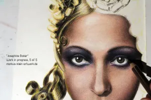 Josephine Baker WIP 5/5: Closeup look.