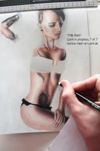 Sinas Milk Bath WIP 7/7: Adding more tattoos