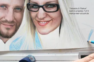 Natascha & Markus 7/9: Beginning The Underpainting For The Clothes WIP 7/