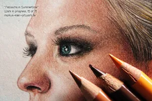 Natascha in Summertime WIP 15/15: Closeup of the eye detail