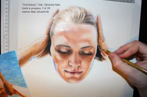 Pool Beauty Natascha WIP 7/20: ...and the other hand :)