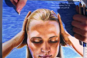 Pool Beauty Natascha WIP 11/20: further work on the water.