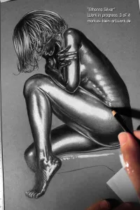 Rihanna Silver 3/4: Working On More Of The Reflections. I Have To Make A Lot Of The Details Up, Since I'm Using The Music Video As A Reference, As You Can See On The Next Picture. WIP 3/