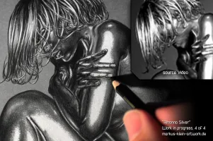 Rihanna Silver 4/4: Here, You Can See The Original Video In Comparison To The Drawing. Naturally, The Video Misses A Lot Of Details That I Need To Make Up. WIP 4/