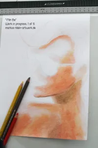 Miri Be WIP 1/6: Outlines and first layer (Underpainting) in place