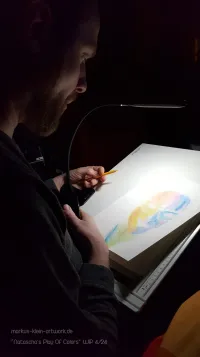 Natascha's Play Of Colors WIP 4/24: Working at night