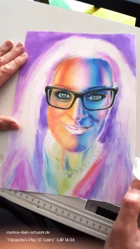 Natascha's Play Of Colors WIP 14/24: Lower color layer for hair and background