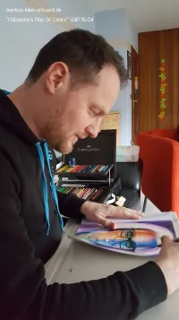 Natascha's Play Of Colors WIP 16/24: My mobile workspace