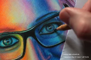 Natascha's Play Of Colors WIP 19/24: With the outer shadings in place, it's time to finish the eye shading and details