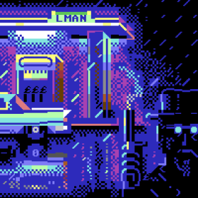 LMan - Gas Station Murder PETSCII